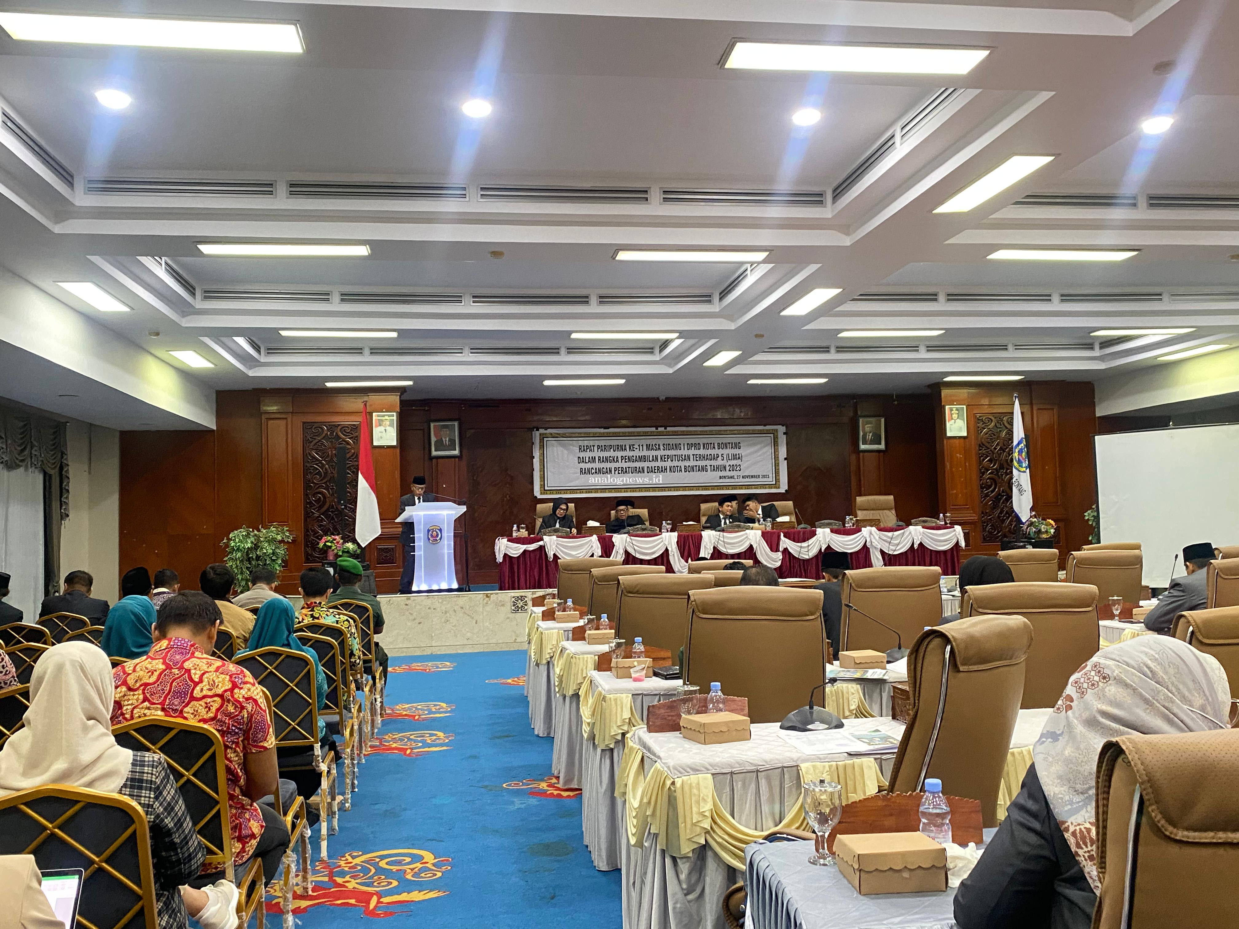 DPRD Bontang Gelar Paripurna Pengambilan Keputusan Terhadap Lima Raperda
