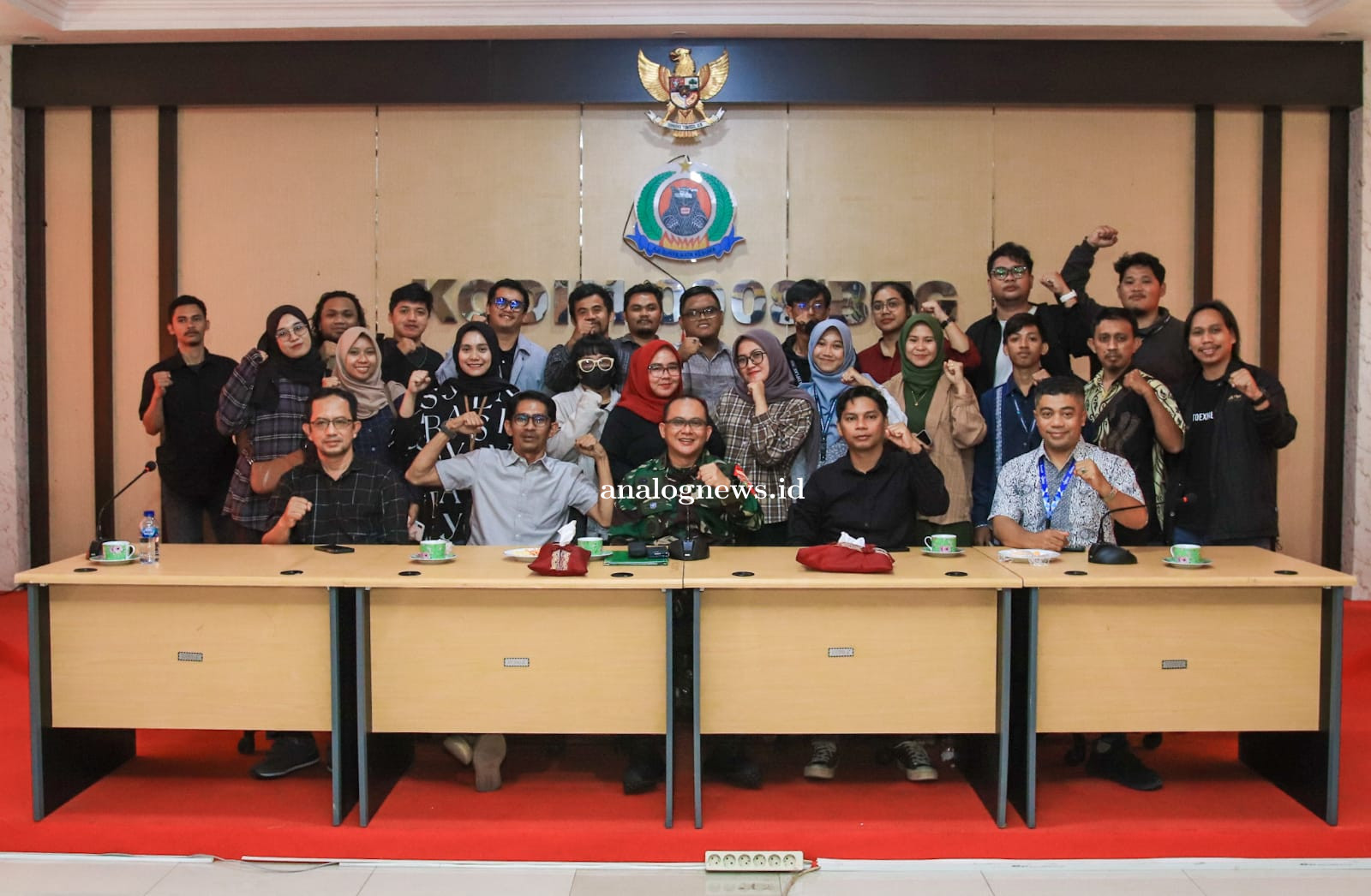 Ngopi Bareng Insan Pers, Dandim 0908 Bontang Ajak Sukseskan Pemilu 2024