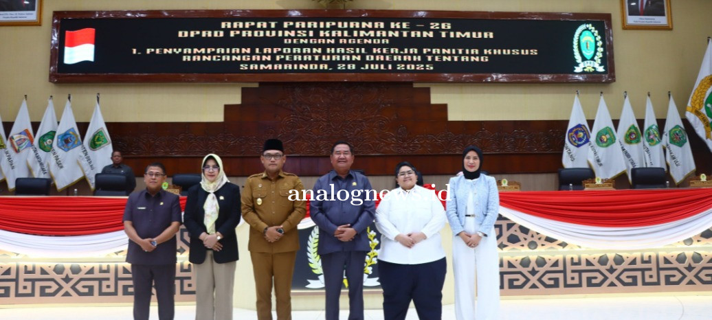 DPRD Kaltim Tetapkan RPJMD 2025–2029 dan Bahas Awal Ranperda Lingkungan Hidup