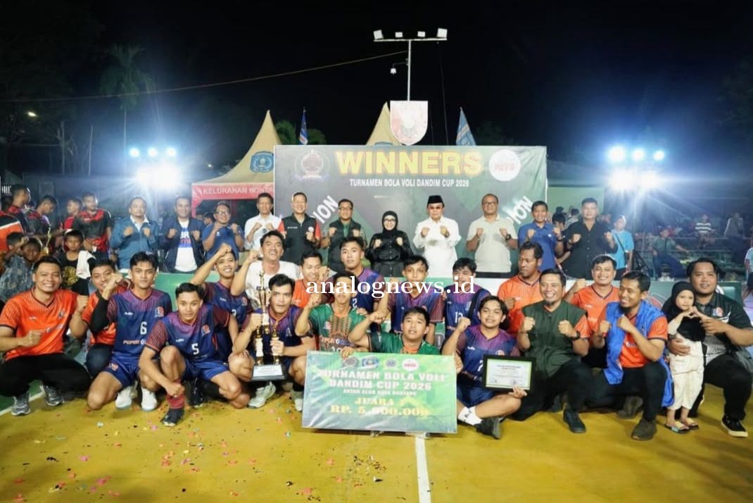 Wali Kota Bontang Tutup Turnamen Bola Voli Dandim Cup 2026