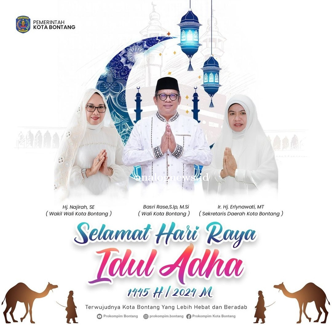 Pemerintah Kota Bontang Ucapkan Selamat Hari Raya Idul Adha 1445 H